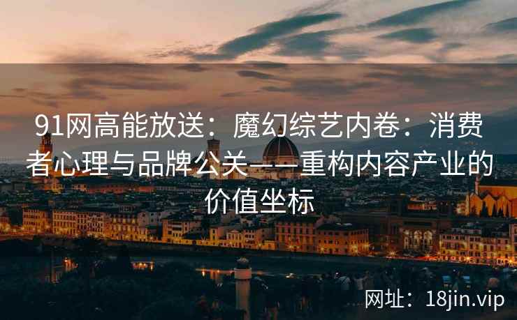 91网高能放送：魔幻综艺内卷：消费者心理与品牌公关——重构内容产业的价值坐标