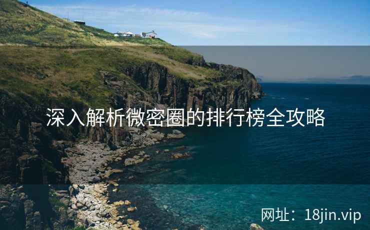 深入解析微密圈的排行榜全攻略