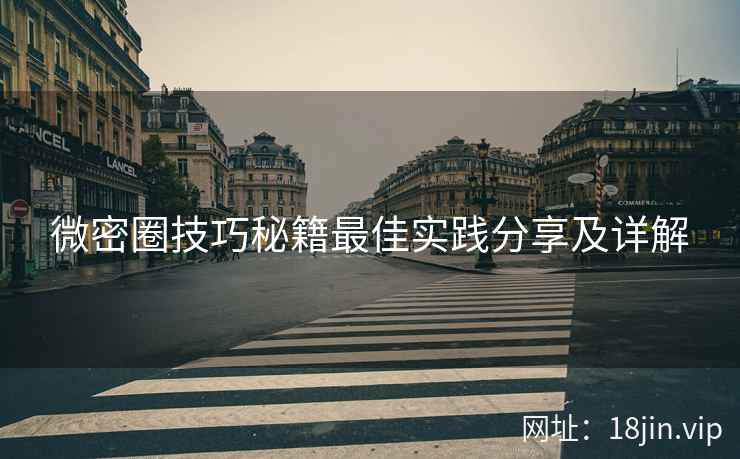 微密圈技巧秘籍最佳实践分享及详解